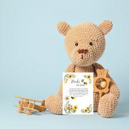 Mama to Bee Yellow Blume Hummelbücher für Kleinkin Begleitkarte