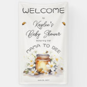 Mama to Bees Blume and Bies Honey Baby Shower Banner (Vertikal)