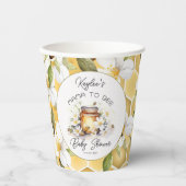 Mama to Bees Blume and Bies Honey Baby Shower Pappbecher (Vorderseite)
