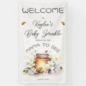Mama to Bees Blume and Bies Honey Baby Sprinkle Banner (Vertikal)