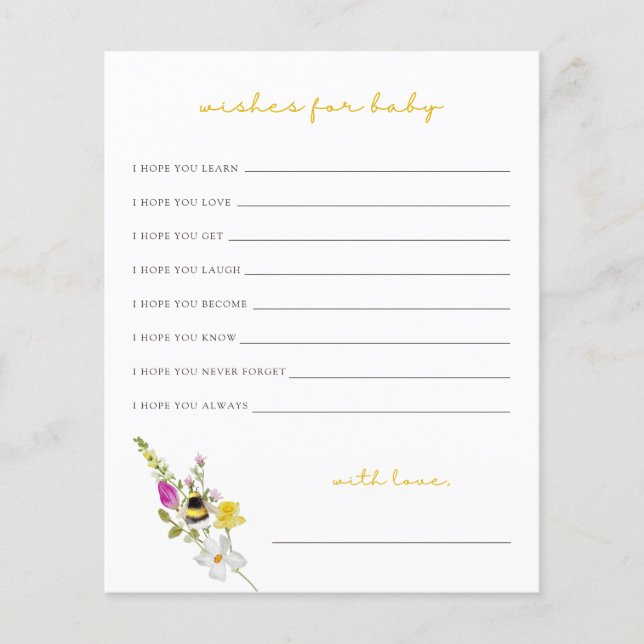 Mama to Bewishs for Baby Card (Vorderseite)