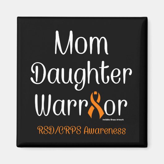 Mama-Tochter-Krieger...RSD/CRPS Magnet (Vorne)