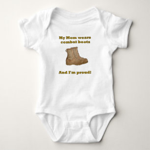 Mama trägt Kampf-Stiefel Baby Strampler