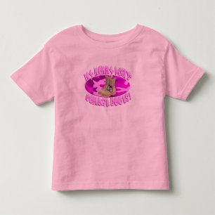 Mama trägt Kampf-Stiefel (Rosa) Kleinkind T-shirt