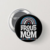 Mama Transgender Prilag Flag Mütter Tag Bohemisch Button (Vorne & Hinten)