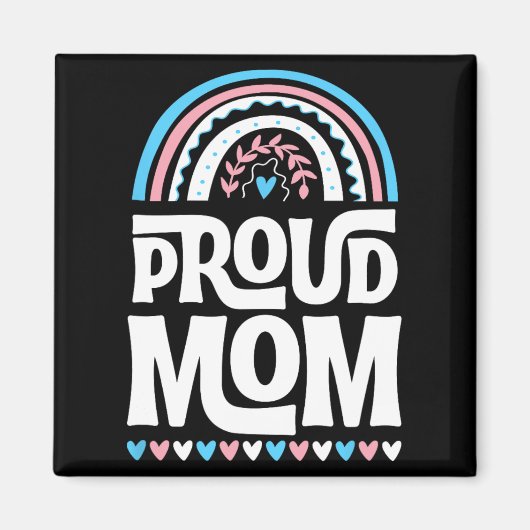 Mama Transgender Prilag Flag Mütter Tag Bohemisch Magnet (Vorne)
