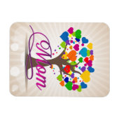 Mama Tree of Life Hearts Magnet (Horizontal)