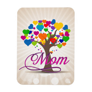 Mama Tree of Life Hearts Magnet