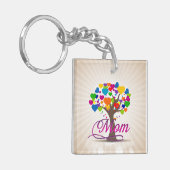 Mama Tree of Life Hearts Schlüsselanhänger (Vorderseite links)