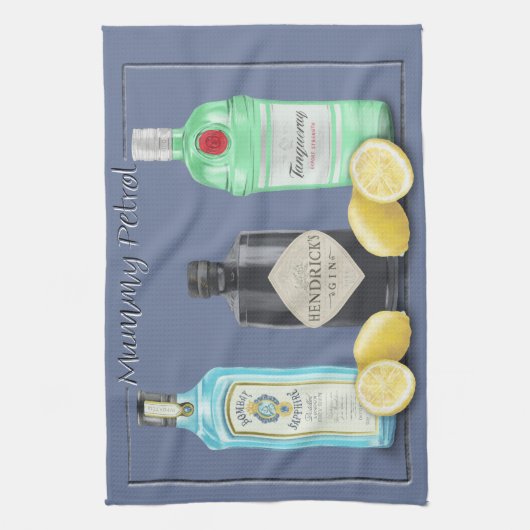 Mama-Treibstoff Geschirrtuch (Vertikal)