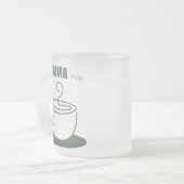 Mama-Treibstoff-Tasse Mattglastasse (Vorderseite Links)