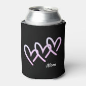 Mama Triple Black Heart Dosenkühler (Kanne Vorderseite)