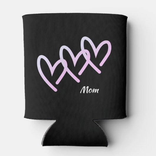 Mama Triple Black Heart Dosenkühler (Rückseite)