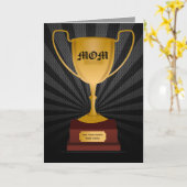 Mama Trophy Award, Muttertagskarte Karte (Gelbe Blume)