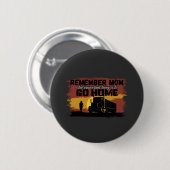 Mama Trucker Liebe Road Journey Familiendesign Button (Vorne & Hinten)