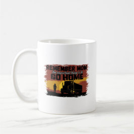 Mama Trucker Liebe Road Journey Familiendesign Kaffeetasse