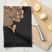 Mama Turkey Matching Family Group Erntedank Geschirrtuch (Viertel Falte)