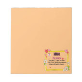 Mama tut mir leid, jetzt, da ich meine eigenen Kin Notizblock (Vorderseite)