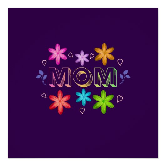 Mama-Typografie-Design, süße Mutter-Zitat-Textkuns Poster (Vorderseite)
