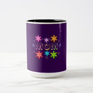 Mama-Typografie-Design, süße Mutter-Zitat-Textkuns Zweifarbige Tasse