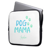 MAMA-Typografie für niedliche Paw und Hunde Laptopschutzhülle (Vorderseite Links)