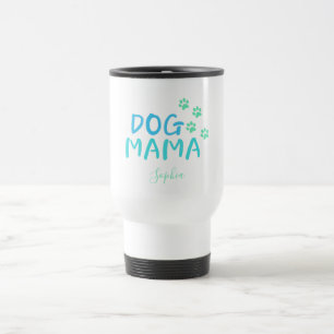 MAMA-Typografie für niedliche Paw und Hunde Reisebecher