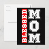 Mama Typografie Postkarte (Vorne/Hinten)