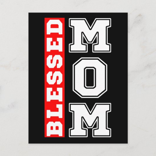 Mama Typografie Postkarte (Vorderseite)