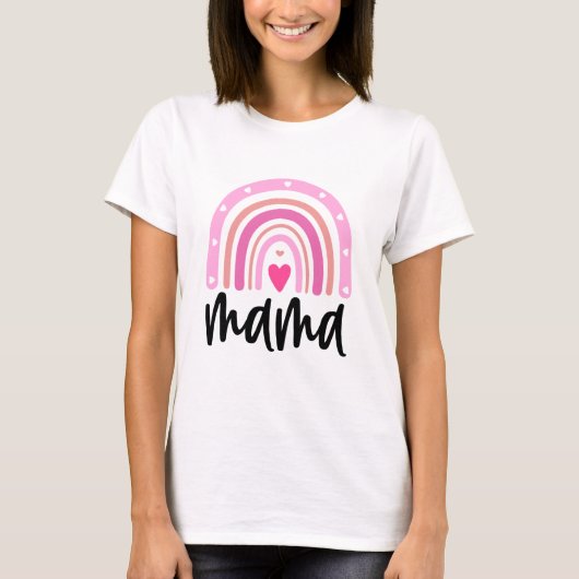 Mama Typografie T-Shirt (Vorderseite)