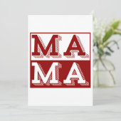 MAMA TYPOGRAPHY MOTHERS DAY GIFT EINLADUNG (Stehend Vorderseite)