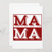MAMA TYPOGRAPHY MOTHERS DAY GIFT EINLADUNG (Vorne/Hinten)