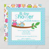 Mama-u. Vater-Eulen mit Einladung (Vorne/Hinten)