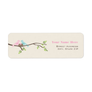 Mama-u. Vati-Vogel-rosa Ei-Babyparty