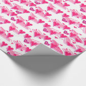 Mama- u. Vativerpackungspapier der Liebe I Geschenkpapier (Ecke)