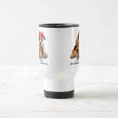 Mama-u. Welpen-identische Reise-Tasse Reisebecher (Mittel)
