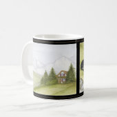 Mama u. Welpen Kaffeetasse (Vorderseite Links)