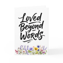 Mama über alles geliebt Aquarell Wildblume