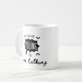 Mama über lustige, moderne Muttertagsgeschenke Kaffeetasse (Vorderseite Links)