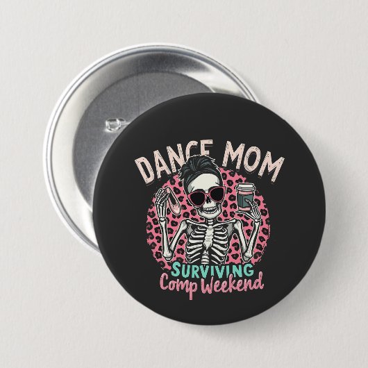 Mama überleben Comp Weekend Button (Vorne & Hinten)