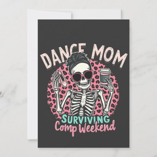 Mama überleben Comp Weekend Einladung (Vorderseite)