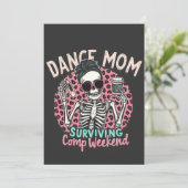 Mama überleben Comp Weekend Einladung (Stehend Vorderseite)