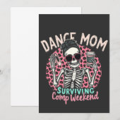 Mama überleben Comp Weekend Einladung (Vorne/Hinten)