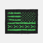 Mama Überleben Nierenerkrankung Bewusstsein Fleecedecke (Vorderseite (Horizontal))