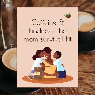 Mama Überlebenskit Sonntag der Mutter Postkarte