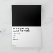 Mama. Überraschungsparty Einladung (Innenseite)
