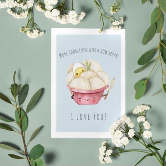 Mama Udon sogar wissen | Karte für die Mama