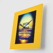 Mama-Uhr Quadratische Wanduhr (Winkel)