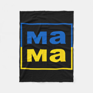 Mama Ukrainische Mutter Flagge der Ukraine Stolze Fleecedecke