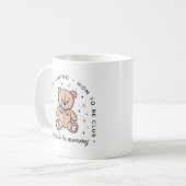 Mama, um eine Klubmama-Preppy Teddy Bären ästhetis Kaffeetasse (Vorderseite Links)