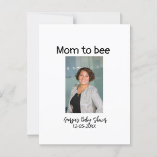 Mama, um Foto-Name Babydusche Datum hinzuzufügen Postkarte
